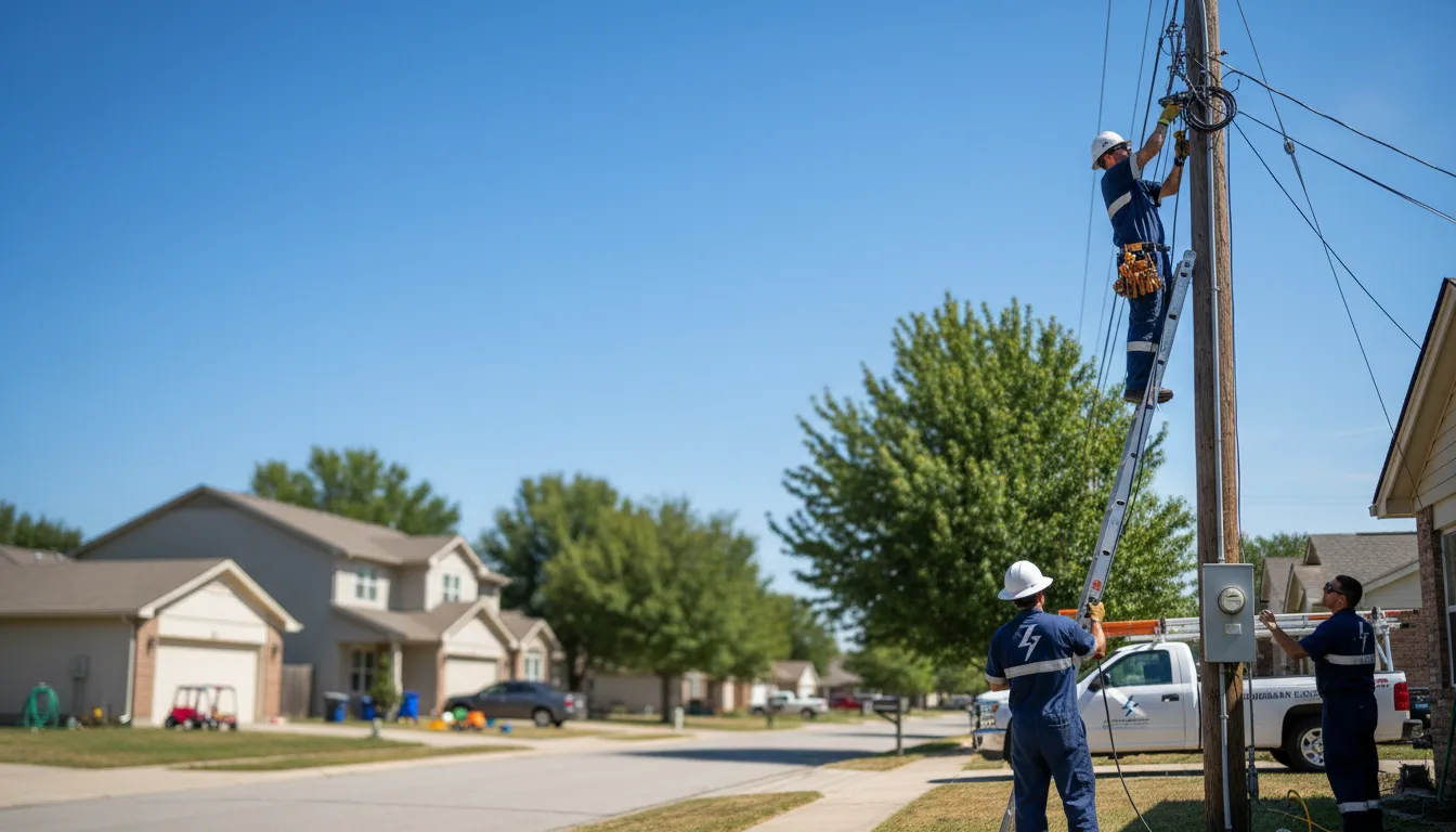 Residential electrician providing installation services in Marshall, WI